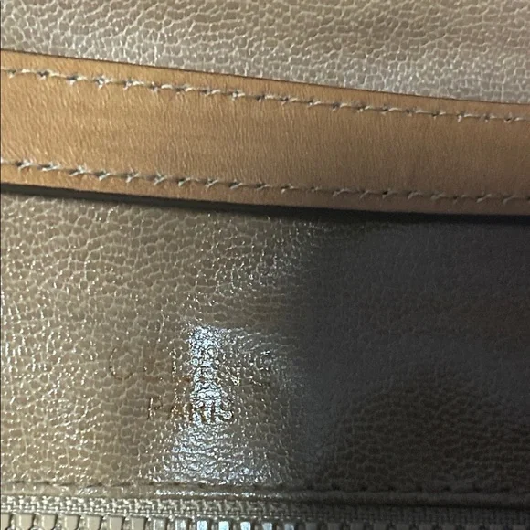Celine Tan Leather Shoulder Bag - Picture 2 of 12